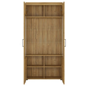 Cortina Tall Wide 2 Door glazed Display Cabinet in Grandson Oak – image 2