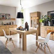 Cortina Tall Wide 2 Door glazed Display Cabinet in Grandson Oak – image 3