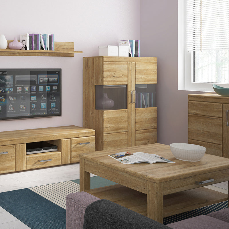 Cortina 2 Door Cabinet in Grandson Oak – image 4