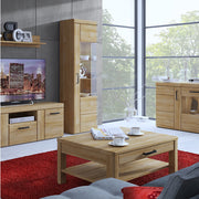 Cortina 4 Door Wide Glazed Sideboard in Grandson Oak – image 5