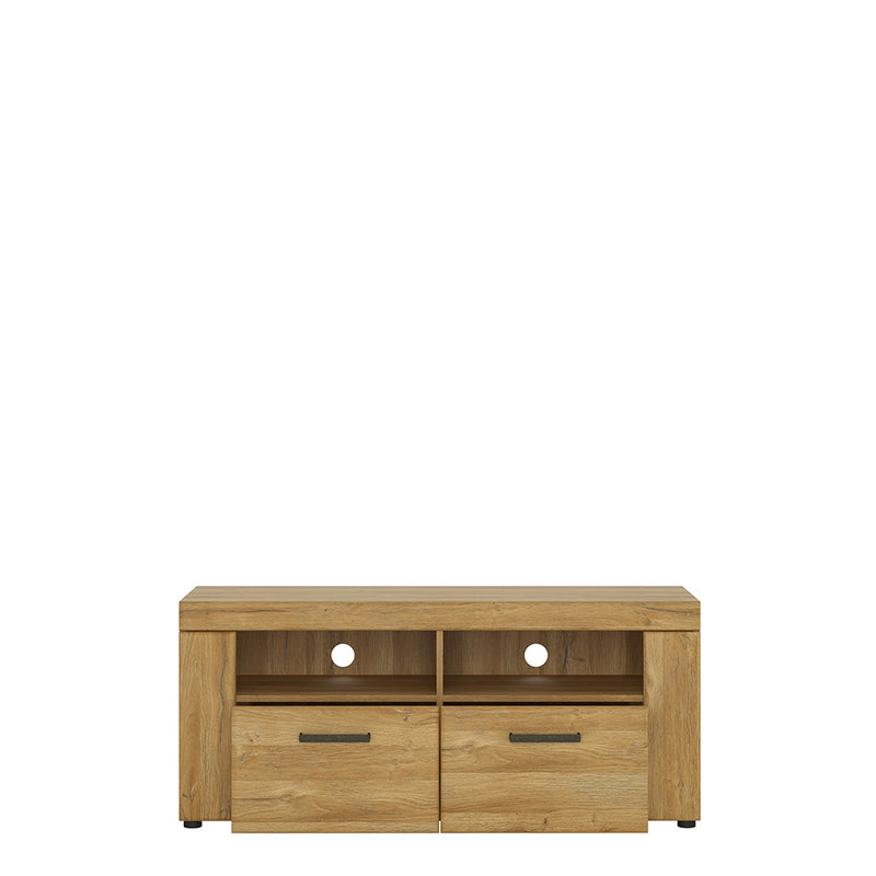 Cortina 2 Drawer TV Cabinet in Grandson Oak – image 2