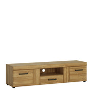 Cortina 2 Door 1 Drawer Wide TV Cabinet in Grandson Oak – image 1
