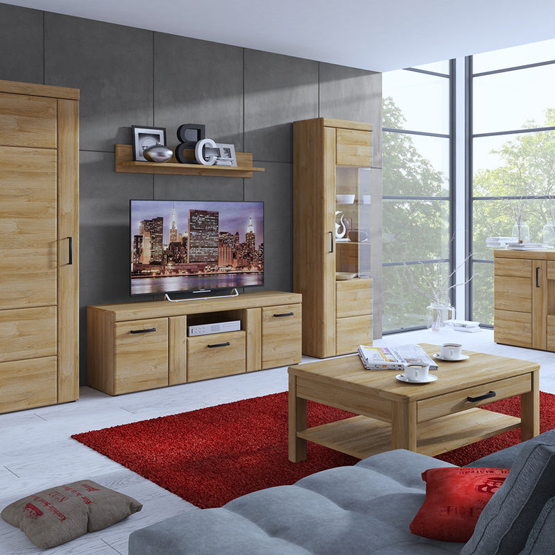 Cortina 1 Drawer Coffee Table in Grandson Oak – image 4