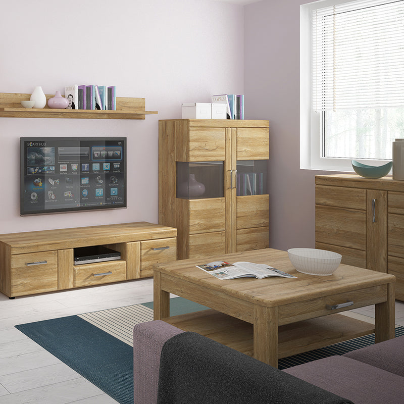 Cortina 1 Drawer Coffee Table in Grandson Oak – image 5