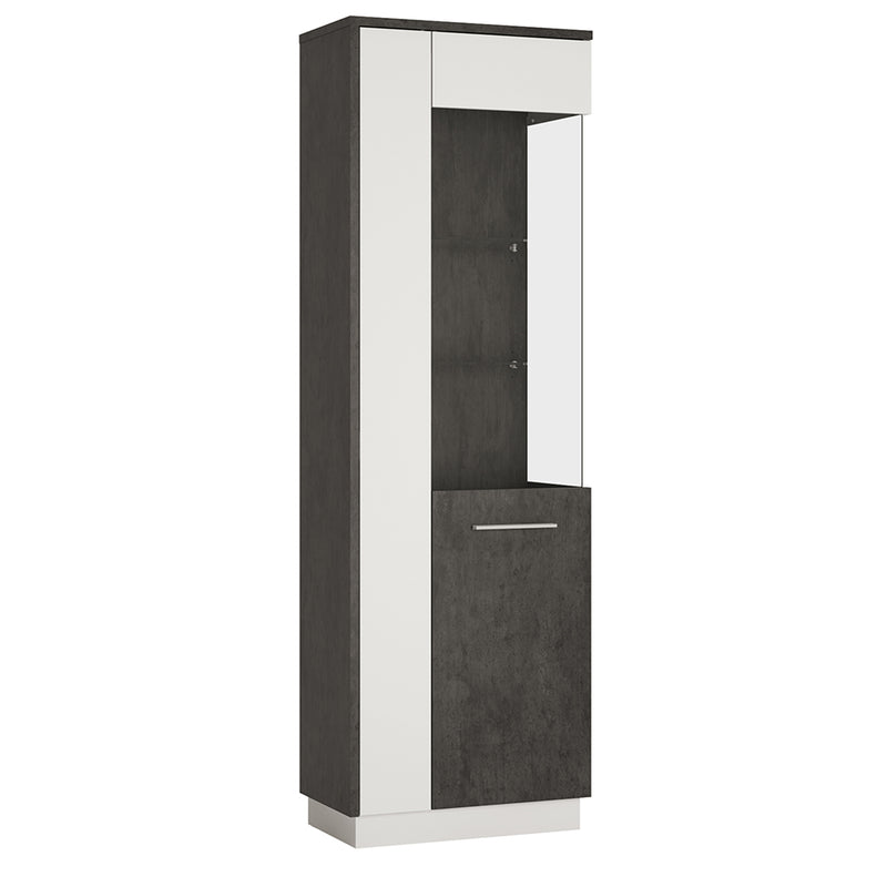 Zingaro Tall Glazed Display Cabinet – Right-Hand – image 1
