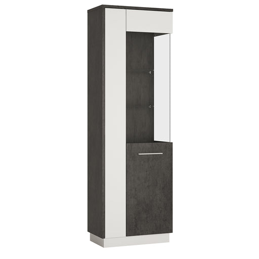 Zingaro Tall Glazed Display Cabinet – Right-Hand – image 1
