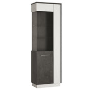 Zingaro Tall Glazed Display Cabinet – Left-Hand – image 1