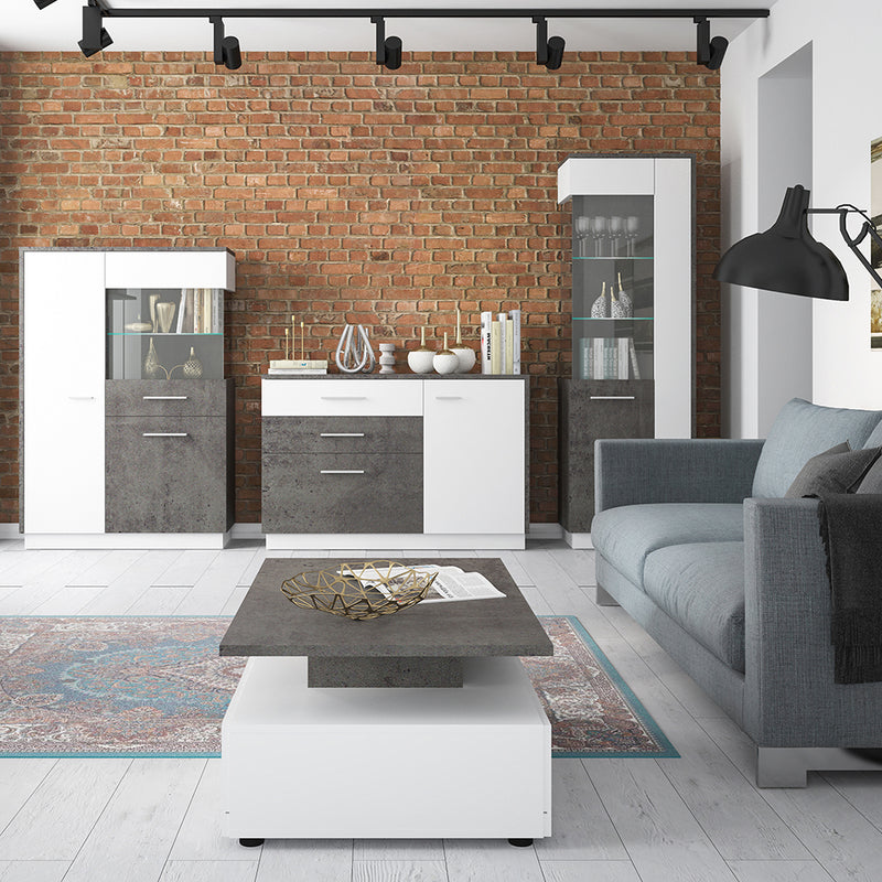 Zingaro Tall Glazed Display Cabinet – Left-Hand – image 3