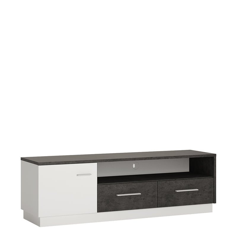 Zingaro 1 Door 2 Drawer Wide TV Cabinet – image 1