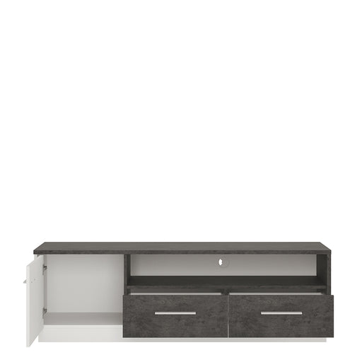 Zingaro 1 Door 2 Drawer Wide TV Cabinet – image 2
