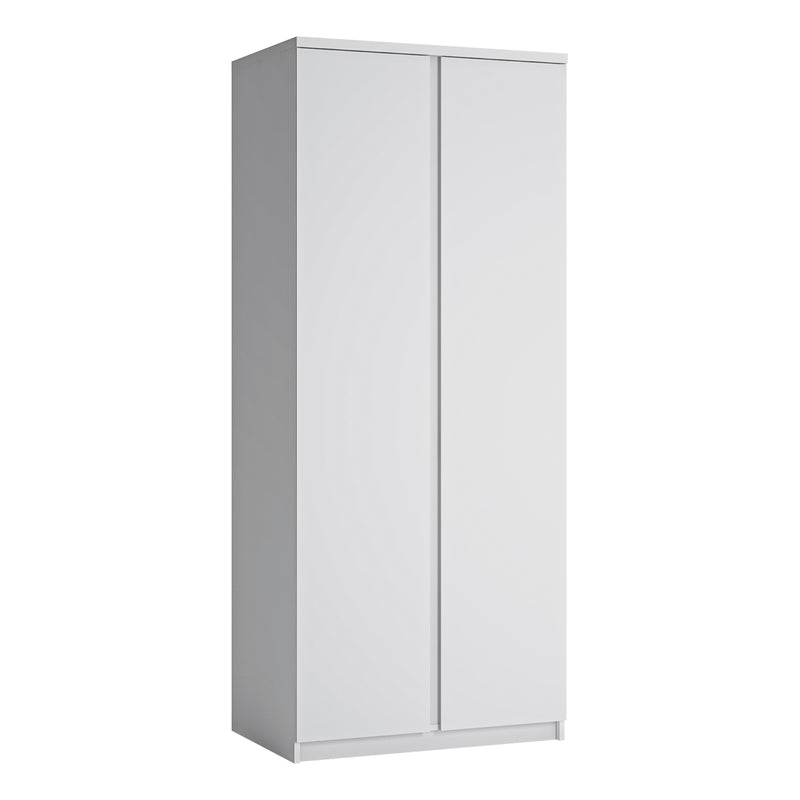 Fribo 2 Door Wardrobe in White – image 1
