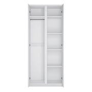 Fribo 2 Door Wardrobe in White – image 2