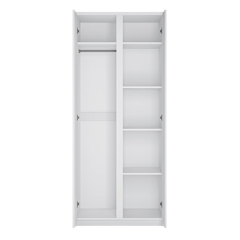Fribo 2 Door Wardrobe in White – image 2