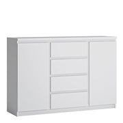 Fribo 2 Door 4 Drawer Sideboard in White – image 1