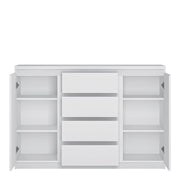 Fribo 2 Door 4 Drawer Sideboard in White – image 2