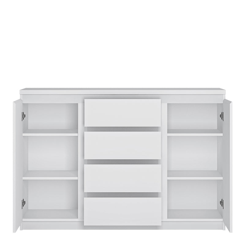 Fribo 2 Door 4 Drawer Sideboard in White – image 2