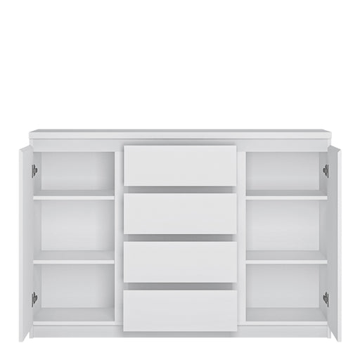 Fribo 2 Door 4 Drawer Sideboard in White – image 2