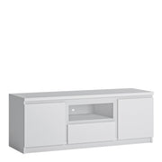 Fribo 2 Door 1 Drawer wide TV Cabinet – White – image 1