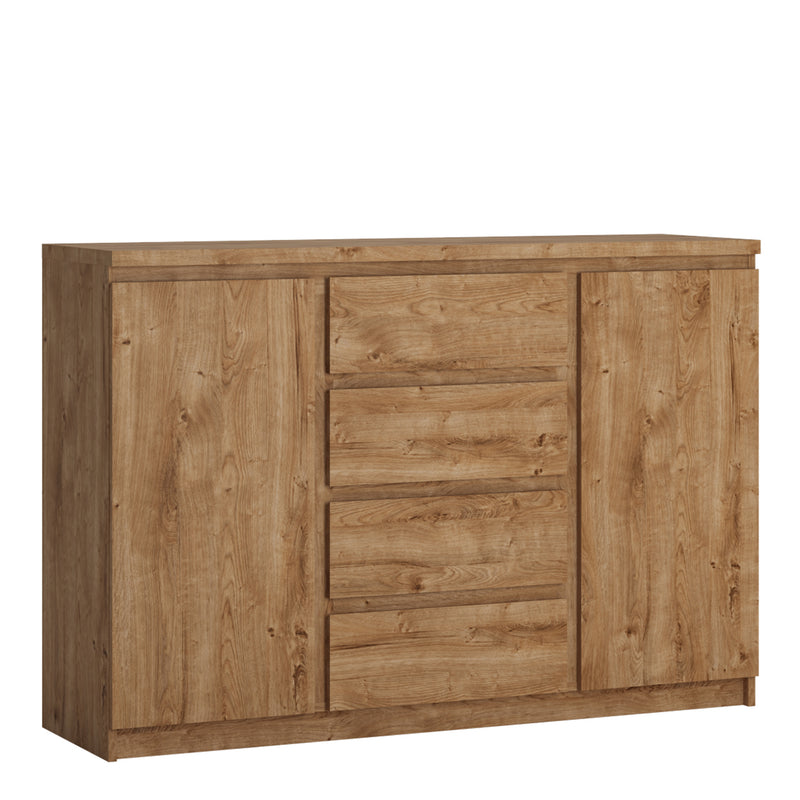 Fribo 2 Door 4 Drawer Sideboard in Oak – image 1
