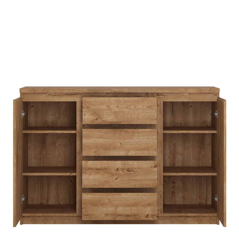 Fribo 2 Door 4 Drawer Sideboard in Oak – image 2