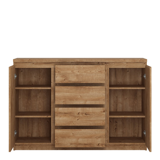 Fribo 2 Door 4 Drawer Sideboard in Oak – image 2
