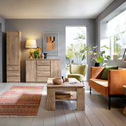 Fribo 2 Door 4 Drawer Sideboard in Oak – image 3
