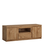 Fribo 2 Door 1 Drawer wide TV Cabinet – Oak – image 1