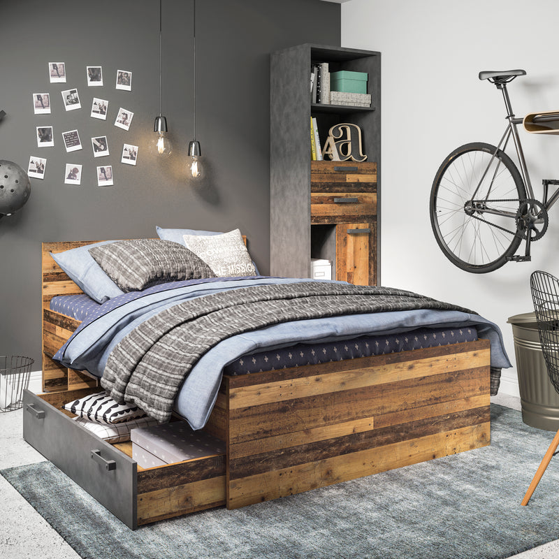 Brooklyn Underbed Drawer in Walnut and Dark Matera Grey – image 3