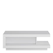 Lyon Designer Coffee Table in White and High Gloss – image 2