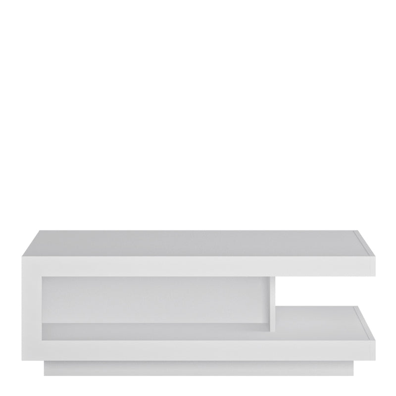 Lyon Designer Coffee Table in White and High Gloss – image 2