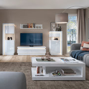 Lyon Designer Coffee Table in White and High Gloss – image 4
