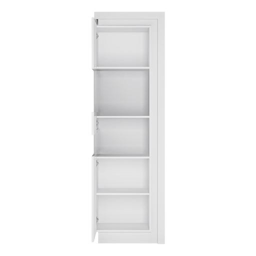 Lyon Tall Narrow Display Cabinet (LHD) (including LED lighting) – Left-Hand – image 2