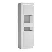 Lyon Tall Narrow Display Cabinet (LHD) (including LED lighting) – Right-Hand – image 1