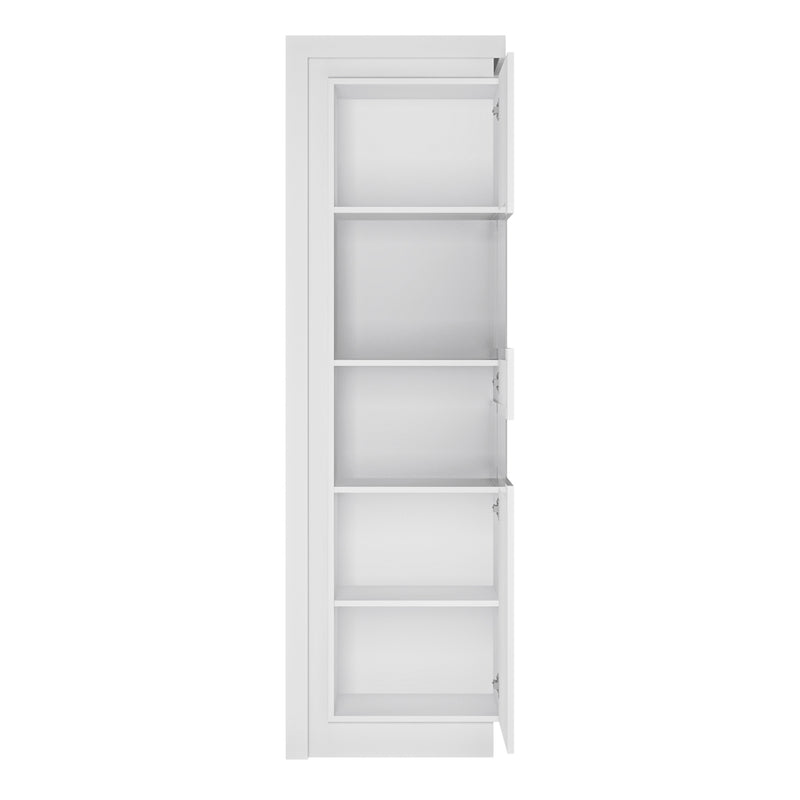 Lyon Tall Narrow Display Cabinet (LHD) (including LED lighting) – Right-Hand – image 2