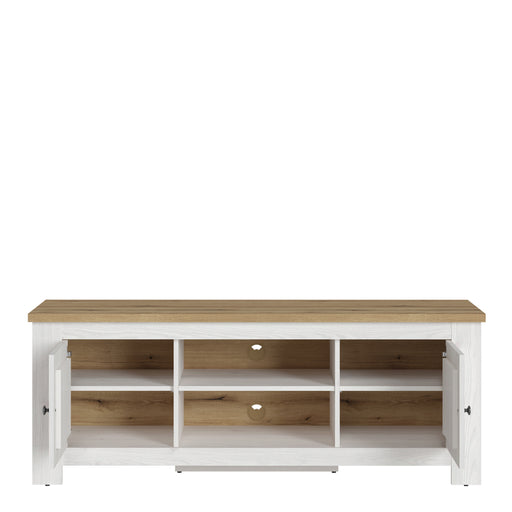 Celesto 2 Door TV Unit in White and Oak (154cm) – image 2