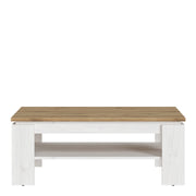 Celesto Coffee Table in White and Oak – image 2