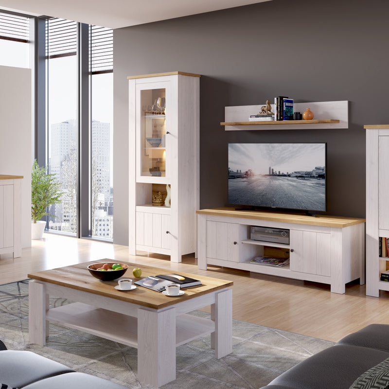Celesto Coffee Table in White and Oak – image 3