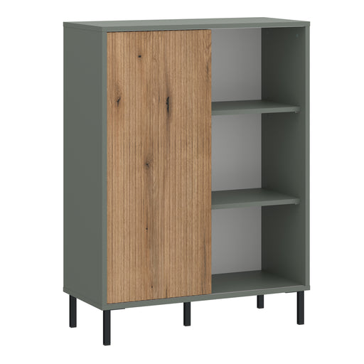 Darwin Sideboard 1 Door in Green/Oak – image 1