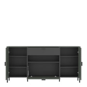 Arundel Sideboard 2 Door 1 Flap 1 Drawer – Green – image 2