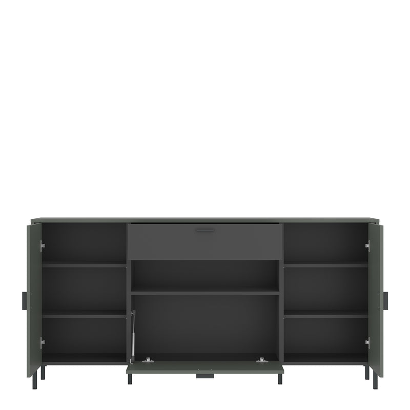 Arundel Sideboard 2 Door 1 Flap 1 Drawer – Green – image 2