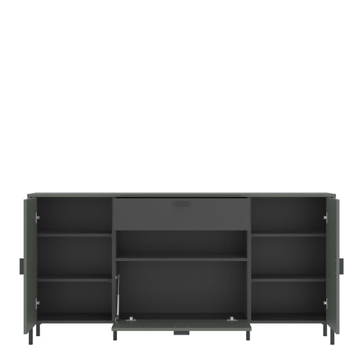 Arundel Sideboard 2 Door 1 Flap 1 Drawer – Green – image 2
