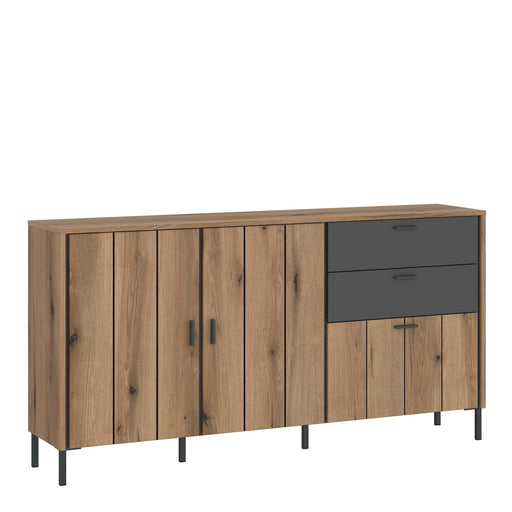 Arundel Sideboard 2 Door 1 Flap 2 Drawer in Oak/Grey – image 1