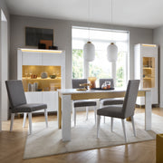 Lazio Vitrin 2 Door in Alpine White/White Gloss – image 3