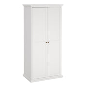 Paris Package - Bedside 2 Drawers + Chest of 4 Drawers + Wardrobe with 2 Doors – White – image 10