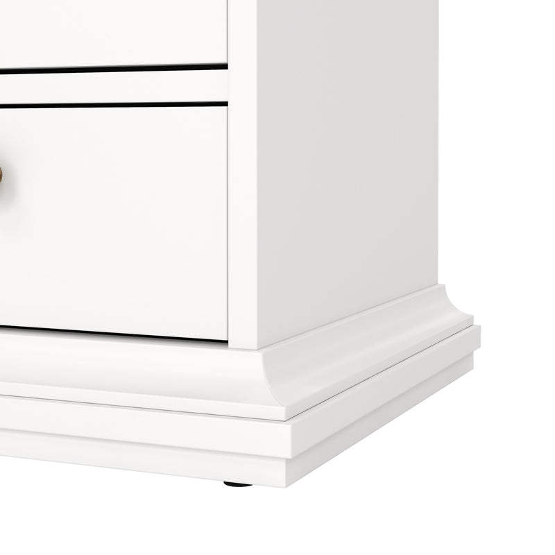 Paris Bedside 2 Drawers – White – image 10