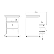 Paris Chest of 6 Drawers – White – image 12