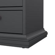 Paris Wardrobe with 4 Doors and 2 Drawers – Matt Grey – image 10