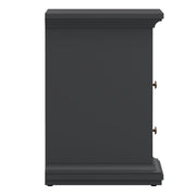 Paris Bedside 2 Drawers – Matt Grey – image 4