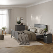 Paris Bedside 2 Drawers – Matt Grey – image 6