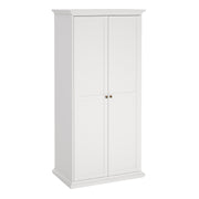Paris Wardrobe with 2 Doors – White – image 1